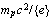 $m_{p}c^{2}/\{e\}$